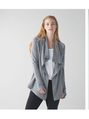 Lululemon Coast Wrap Open Front Cardigan Sz 8